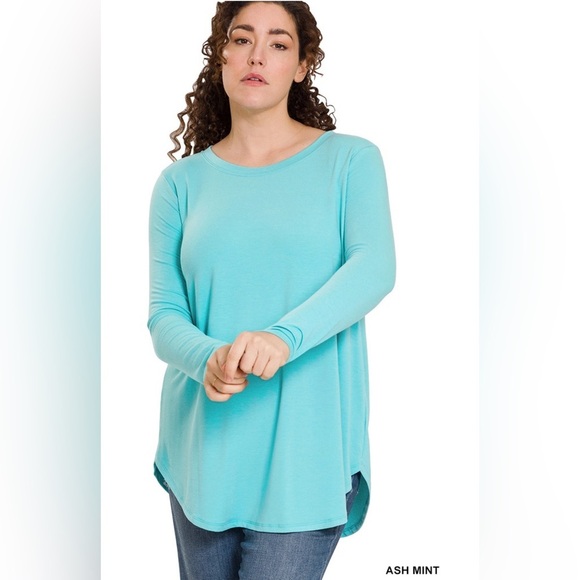 New! Plus Size Women's Ash Mint Long Sleeve Top
Sizes 1X 2X 3X - Picture 1 of 4